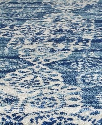 Evoke EVK266F Royal/Ivory 8' x 10' Area Rug