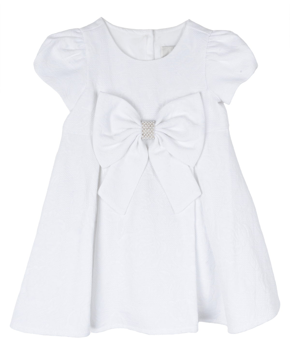 Shop Rare Editions Baby Girl Floral Brocade Social Dress In White