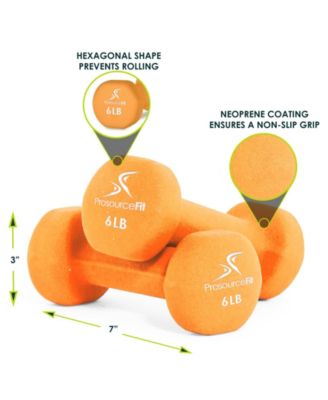 Neoprene Dumbbells, 6lbs, Set of 2