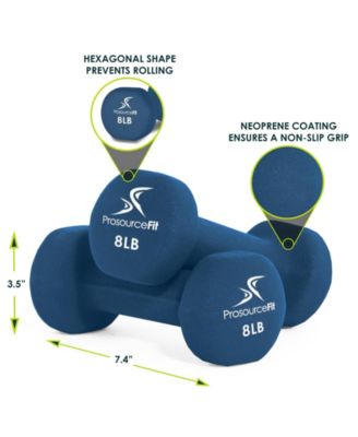 Neoprene Dumbbells, 8lbs, Set of 2