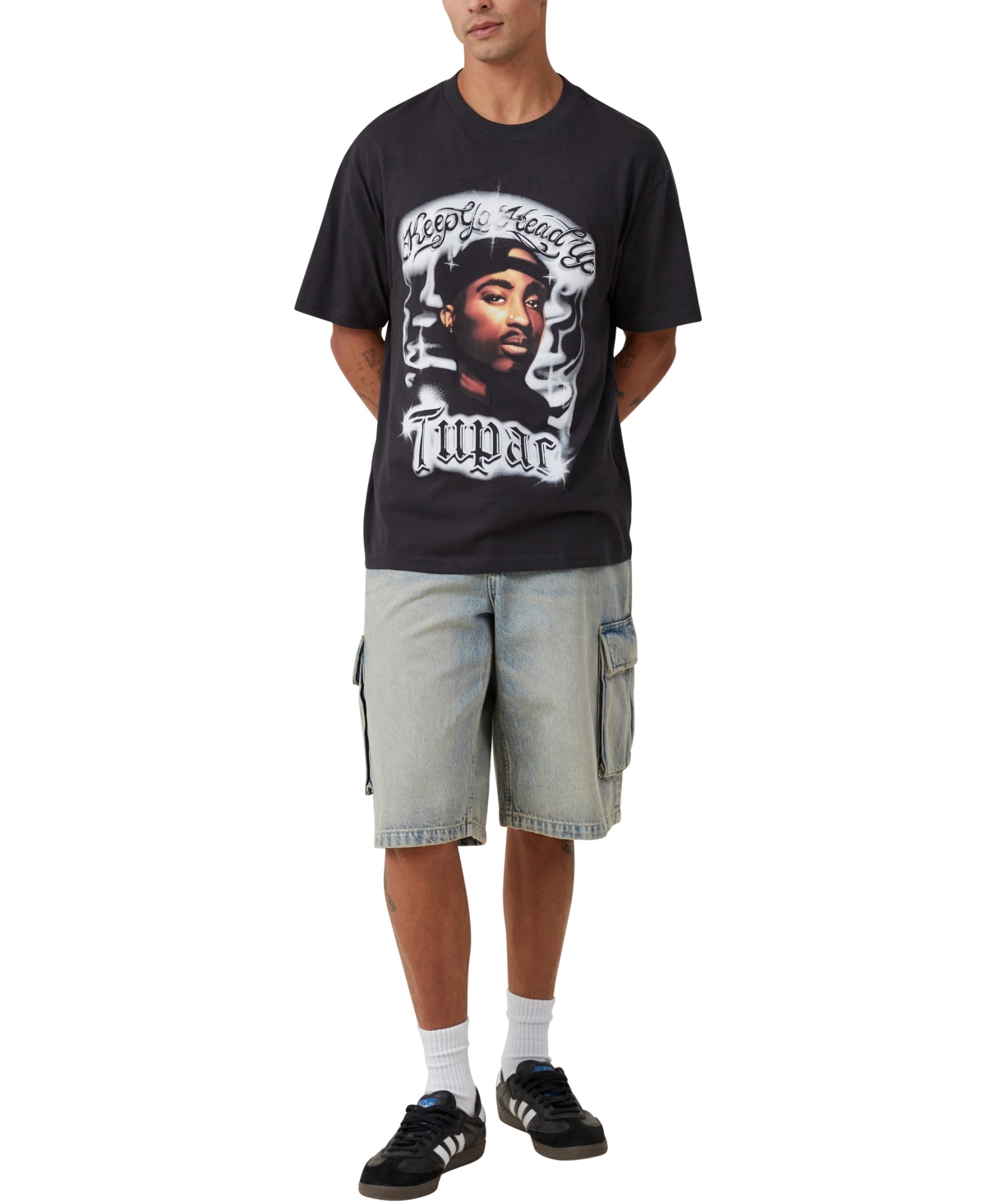 COTTON ON MEN'S LOOSE FIT MUSIC T-SHIRT 