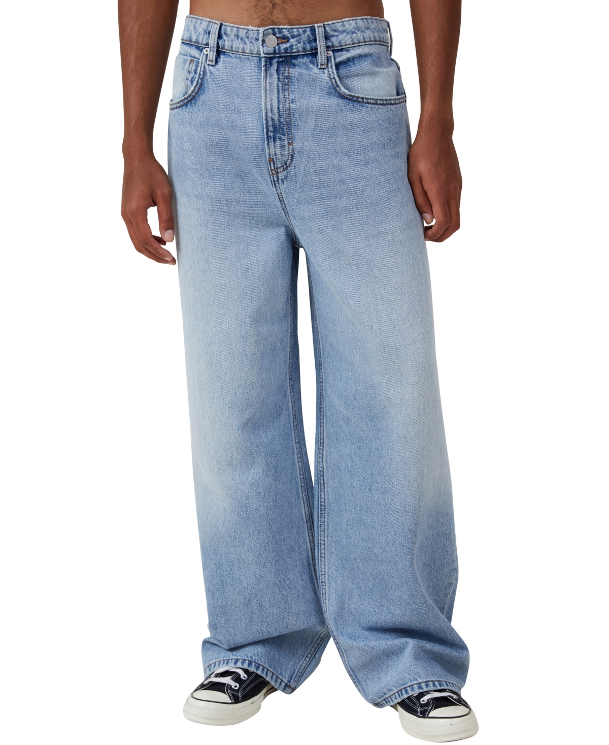 Shop Cotton On Men's Super Baggy Jean In Blue