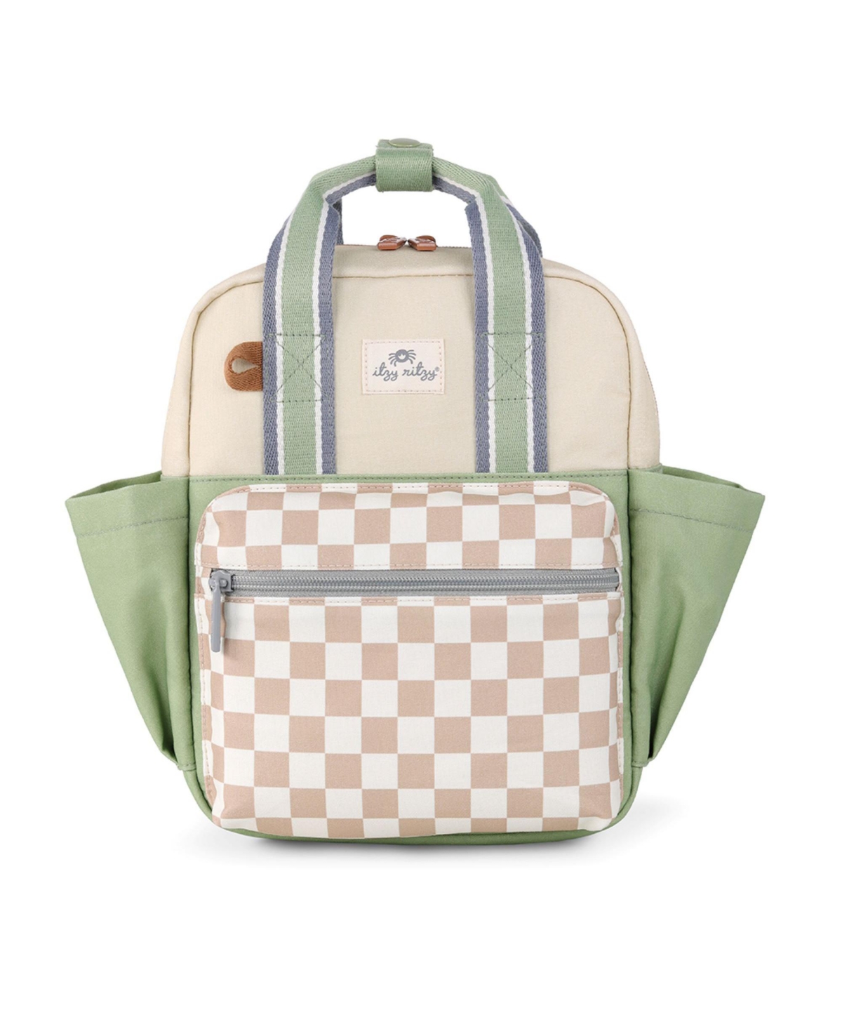 Shop Itzy Ritzy Toddler Bag Checkered In Beige