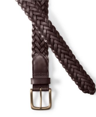 Men's Leather Braid Belt