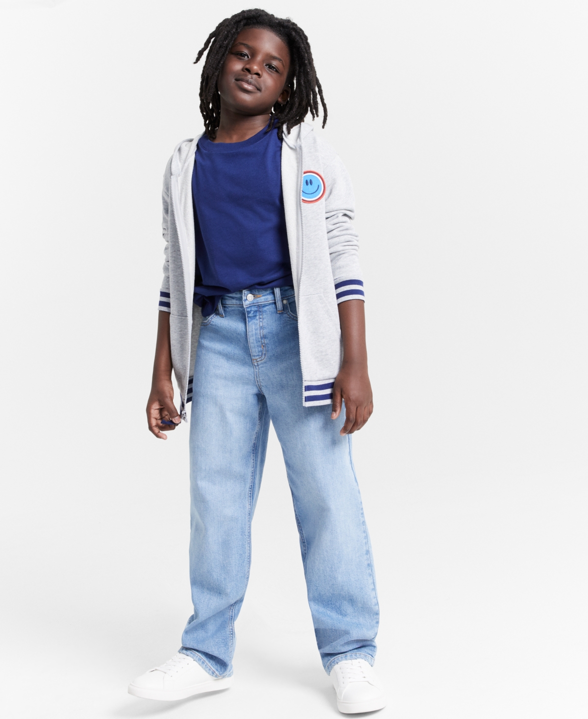 Epic Threads Little and Big Boys Happy Day Zip-Up Hoodie, Created for Macy's