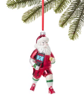 Holiday Lane - Sports Pickle Ball Santa Ornament