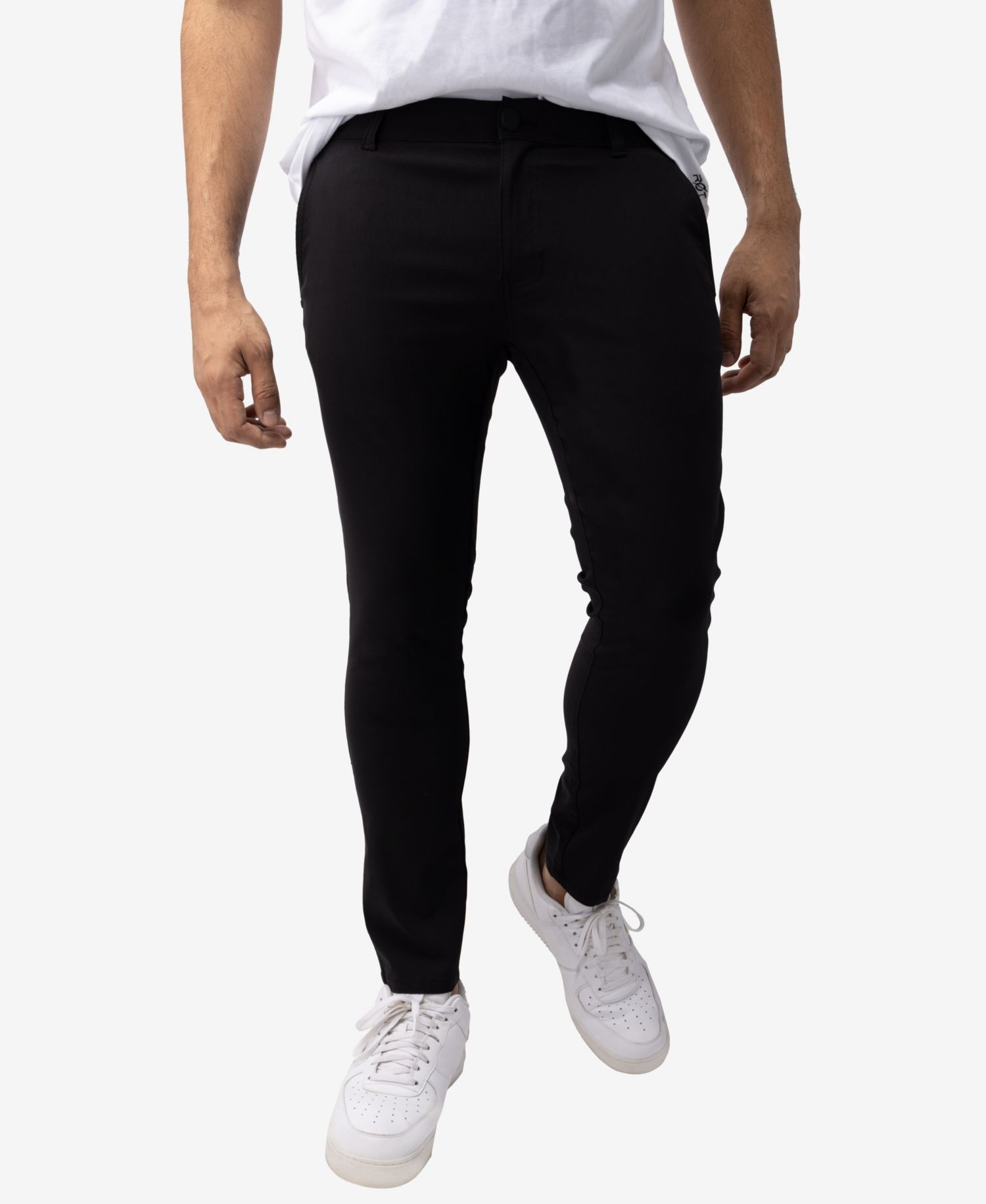 Men's Trouser Slit Patch Pocket Nylon Pants