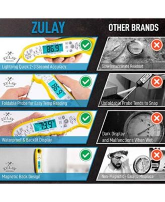 Instant Read Food Thermometer - Waterproof Digital Meat Thermometer