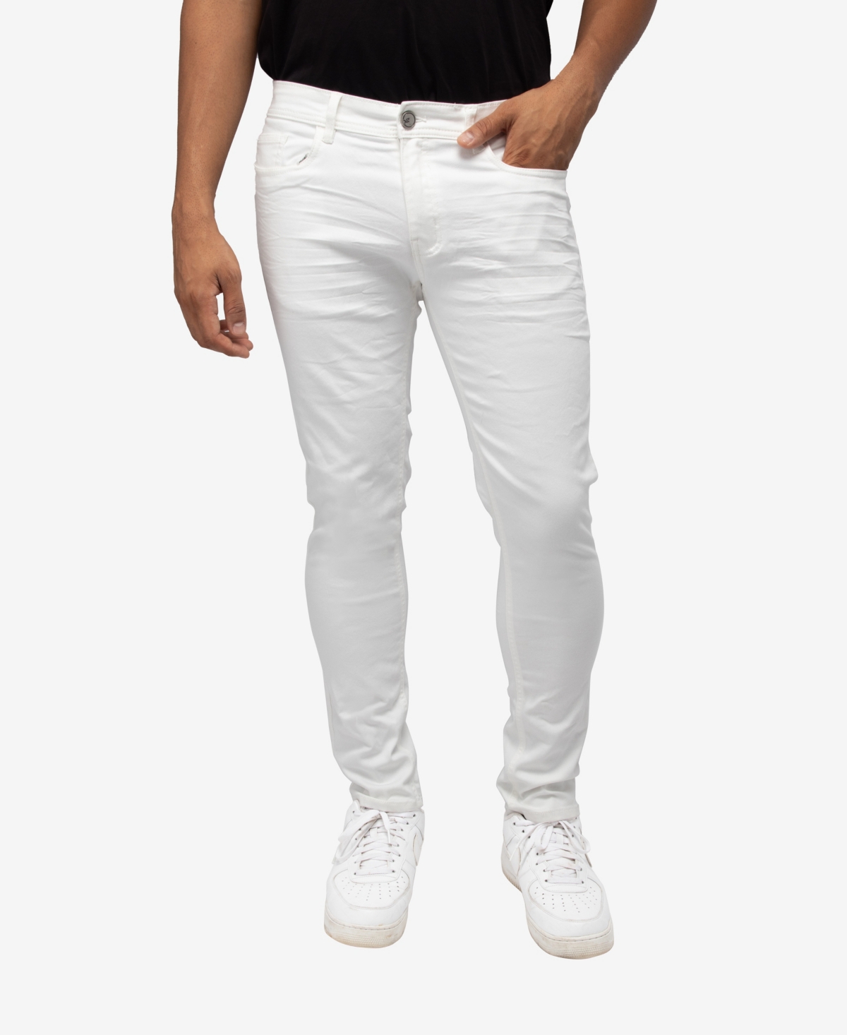Shop X-ray Men's Slim Fit Stretch Commuter Pants In White