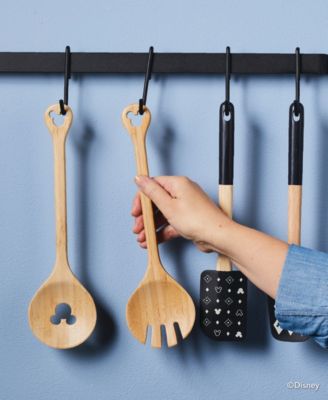 Monochrome Bamboo 2 Piece Salad Server Set