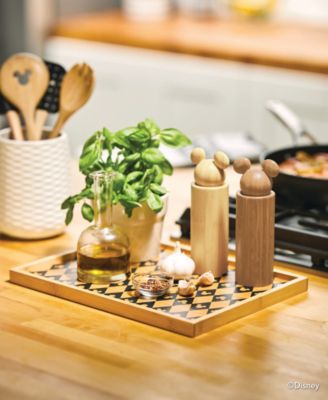 Monochrome Bamboo Large Serving Tray
