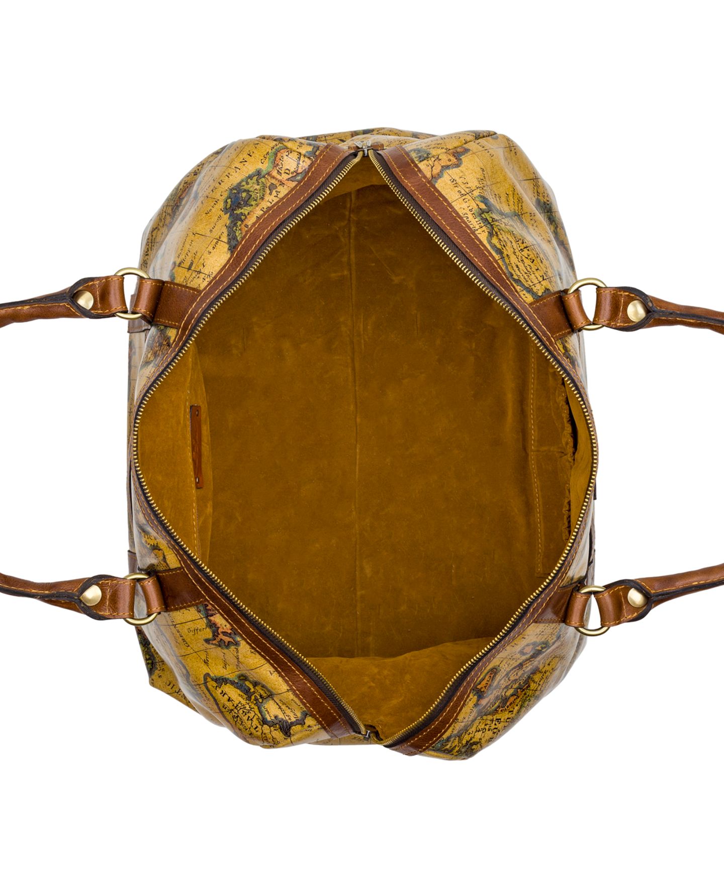 Сумка Patricia Nash Milano Weekender Leather Duffel, цвет: European Map — фото 4