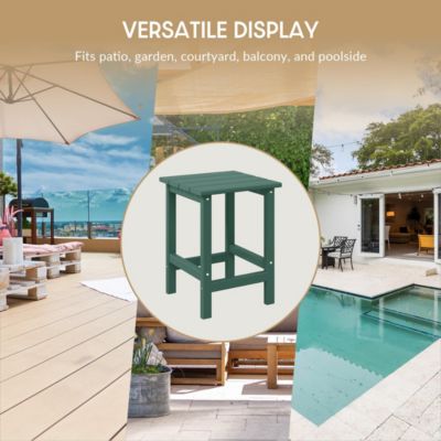 3 Piece Set Outdoor Folding Adirondack Chairs with Side Table