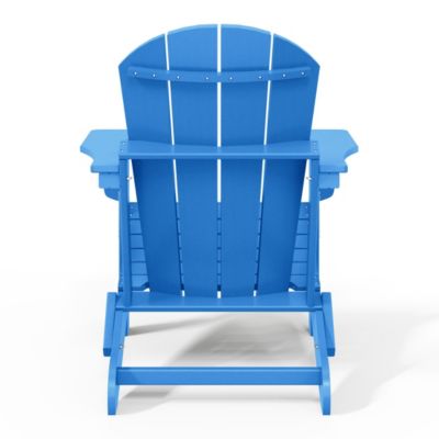 3 Piece Set Outdoor Folding Adirondack Chairs with Side Table