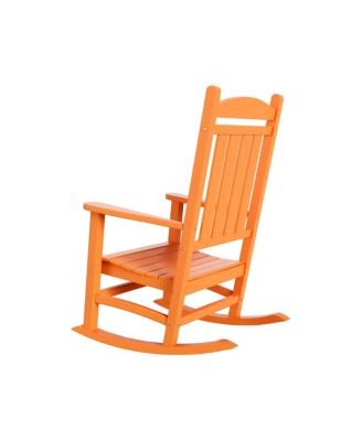 All-Weather Outdoor Patio Poly Classic Porch Rocking Chair (Set of 2)