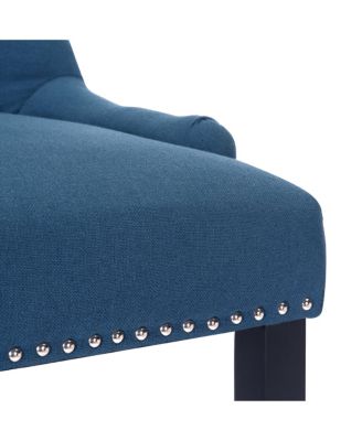 24" Linen Fabric Tufted Buttons Upholstered Wingback Counter Stool