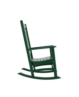 All-Weather Outdoor Patio Poly Classic Porch Rocking Chair (Set of 2)