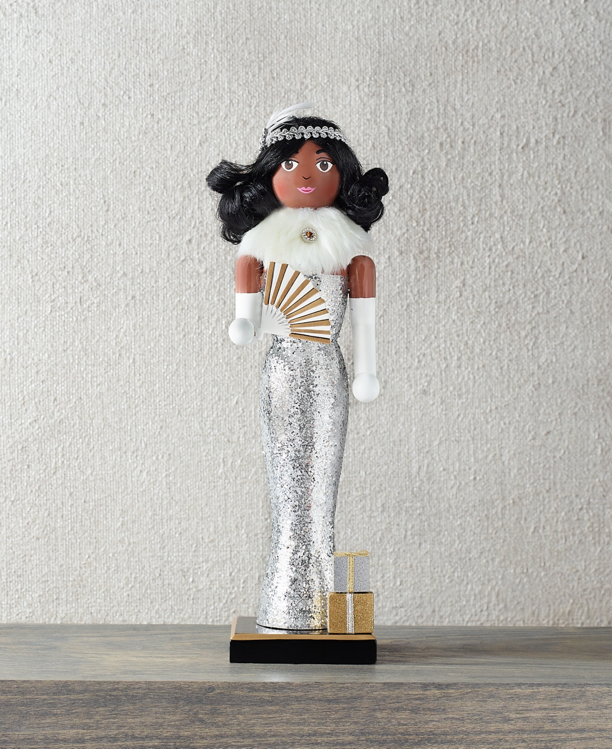 Holiday Lane Shine Bright Fancy Lady African American Nutcracker, Created for Macy's