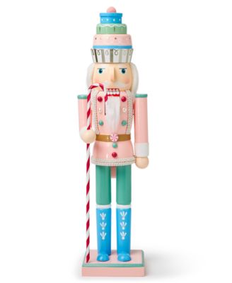 Holiday Lane - Candy Cane Pink & Blue Nutcracker