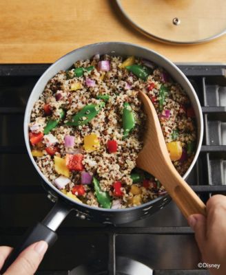 Disney Monochrome 2 Quart Ceramic Nonstick Saucepan with Lid