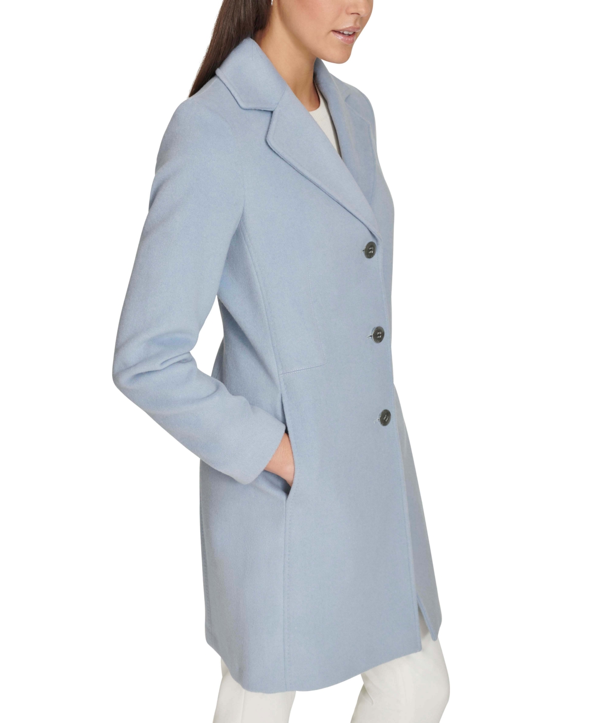 Calvin Klein Mid-length Coat In Chambray