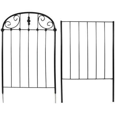 Metal Wire Traditional Garden Trellis for Climbing Plants and Flowers - 32" H - Black - 2-Pack