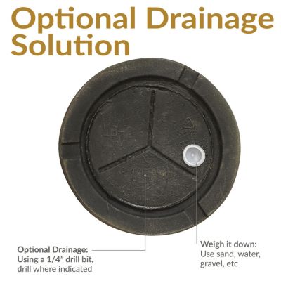 Weather-Resistant Polyresin Double-Walled Percival Outdoor Flower Pot Planter, 20.75"