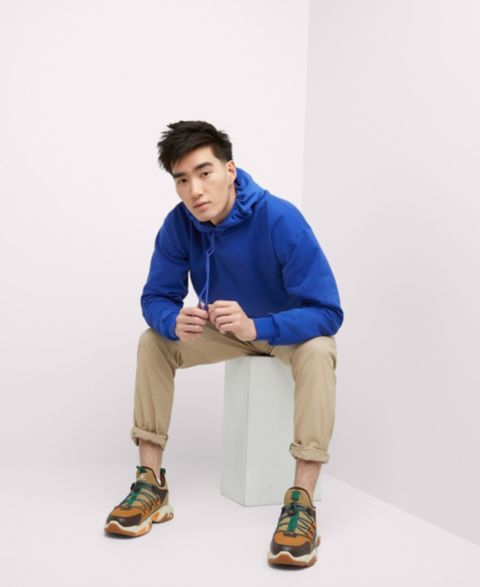 Мужское худи Hanes Ultimate Heavyweight Fleece, цвет: Синий