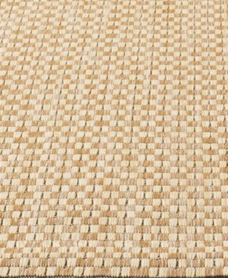 Courtyard CY8653 Natural and Cream 8' x 11' Sisal Weave Outdoor Area Rug