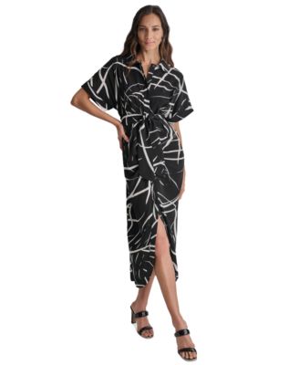 DKNY - Women's Collared Short-Sleeve Shirtdress