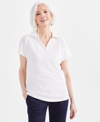 売れ筋商品|||スタイルアンドコー カットソー トップス レディース Women's Cotton Short-Sleeve Scoop-Neck Top, PXS-4X, Created for Macy's Monaco Rose Style & Co Women's Printed Short Sleeve Scoop-Neck Top