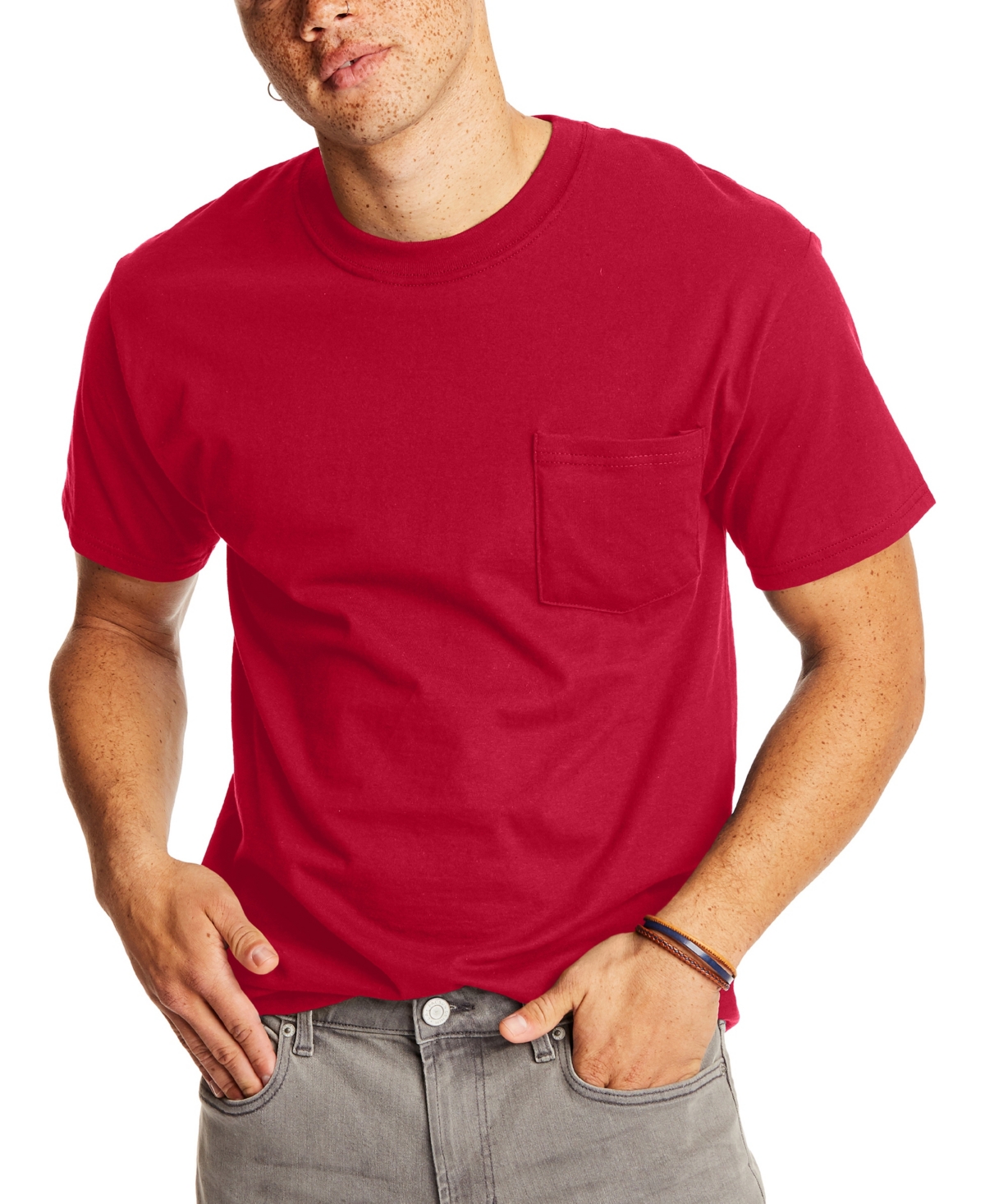 Hanes Perfect-t Womens T-shirt In Charcoal