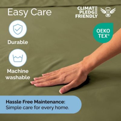 Extra Deep Pocket 18 - 24 Inch Microfiber Fitted Sheet - Queen