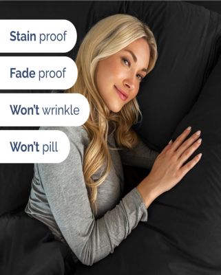 Extra Deep Pocket Microfiber 3 Piece Sheet Set, Twin Extra Long