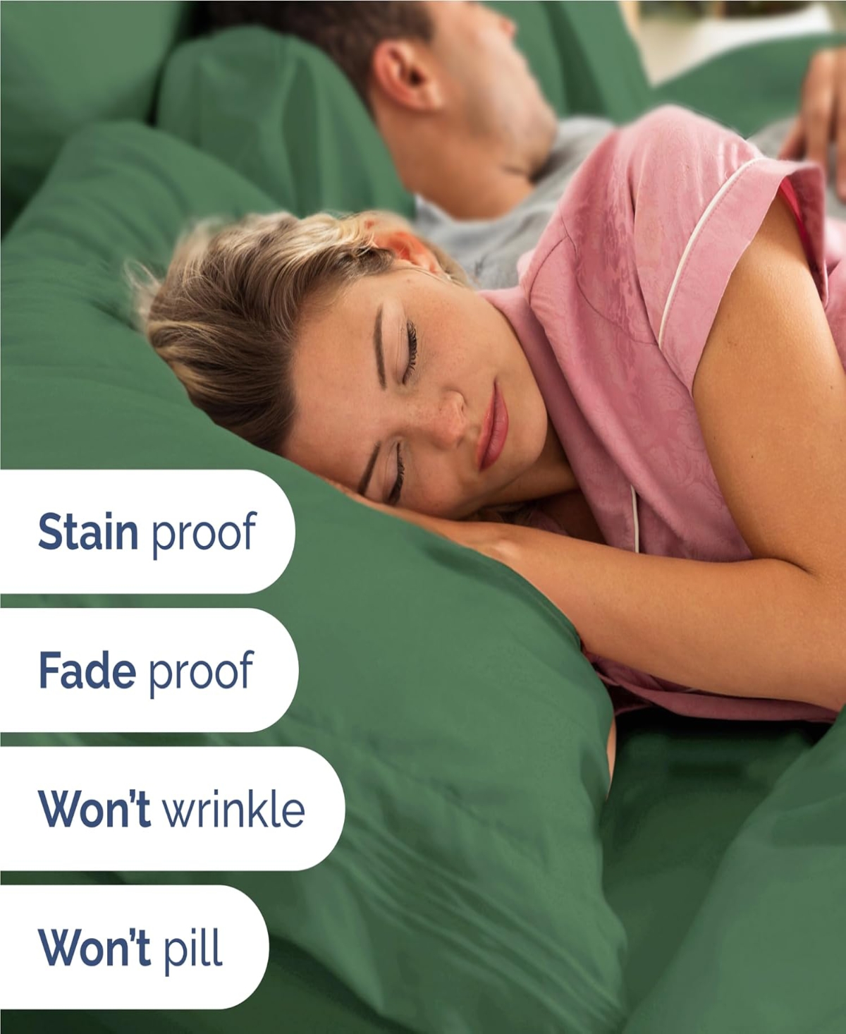 Cgk Unlimited 3 Piece Deep Pocket Microfiber (Muted, Vibrant, Heathered) Sheet Set -