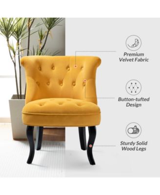 Upholstered Paolino Accent Chair with Button-tufted Back