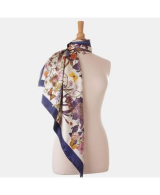 Flora - Hand Rolled Silk Foulard for Women