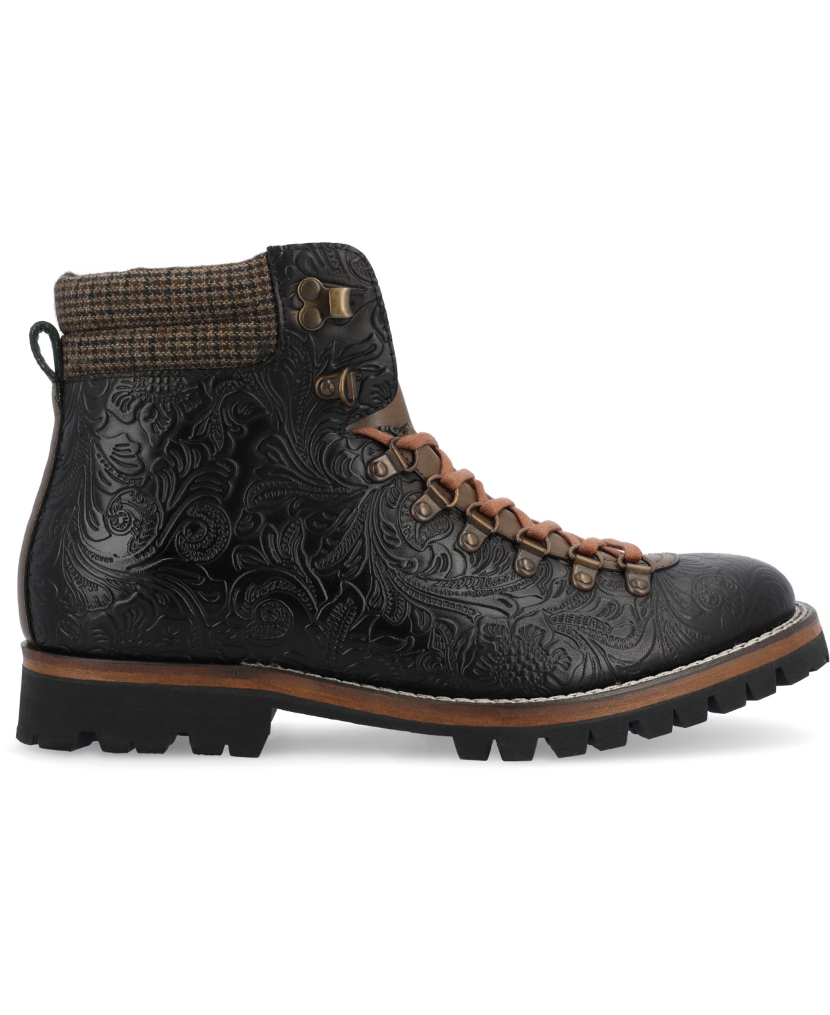 Shop Taft Men's Viking Rugged Hiker Style Lace-up Boot In Black Flor
