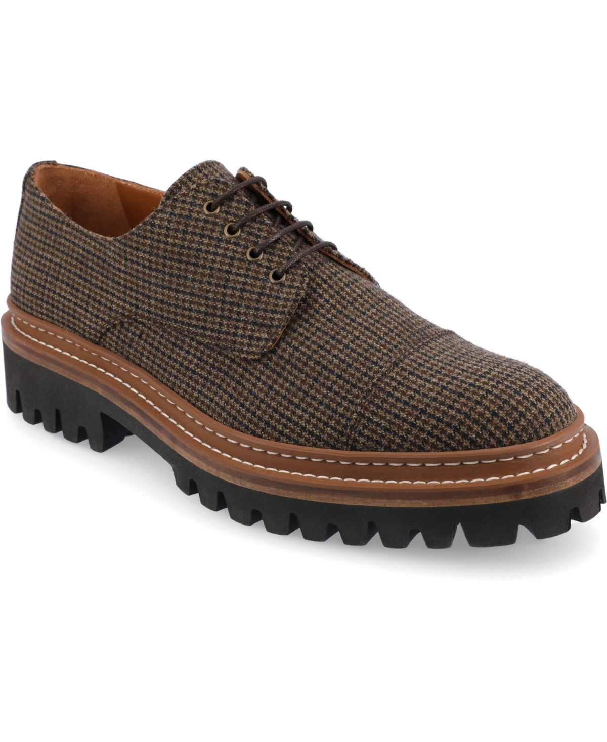 Shop Taft Men's The Country Captoe Shoe With Lug Sole In Espresso