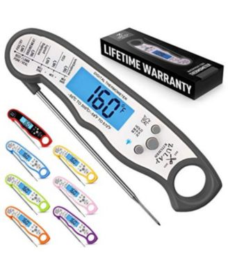 Instant Read Food Thermometer - Waterproof Digital Meat Thermometer