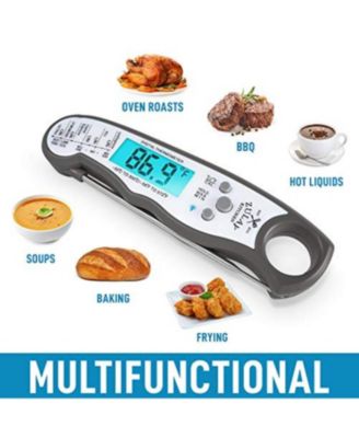 Instant Read Food Thermometer - Waterproof Digital Meat Thermometer