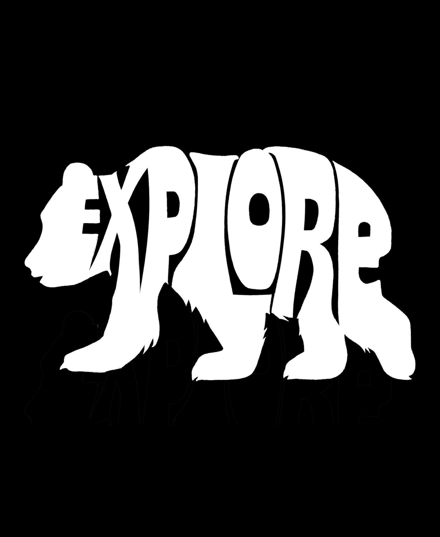 Explore - Men's Word Art Crewneck Sweatshirt