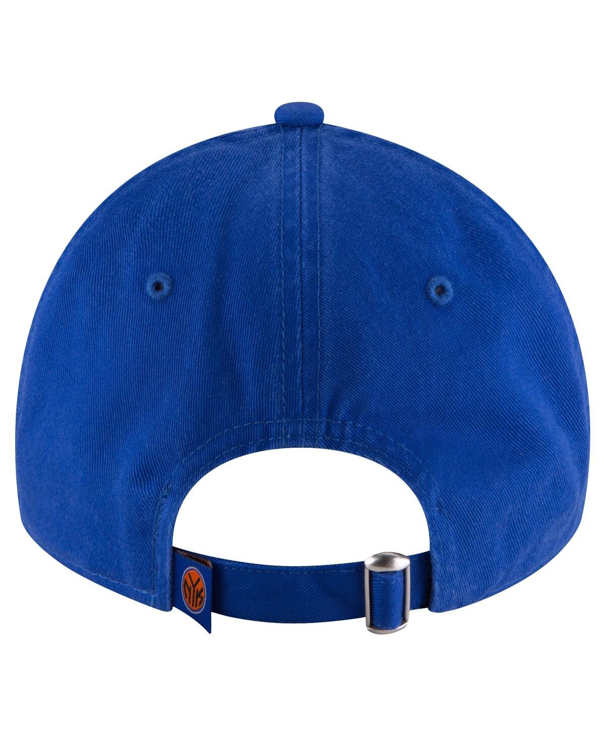 New Era Royal New York Knicks Team 2.0 9twenty Adjustable Hat In Blue