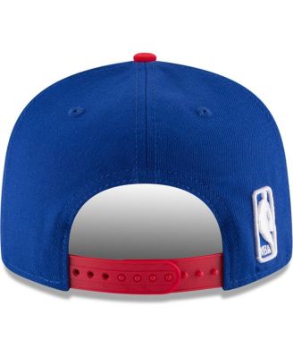 Men's Royal/Red Philadelphia 76ers 2-Tone 9fifty Adjustable Snapback Hat