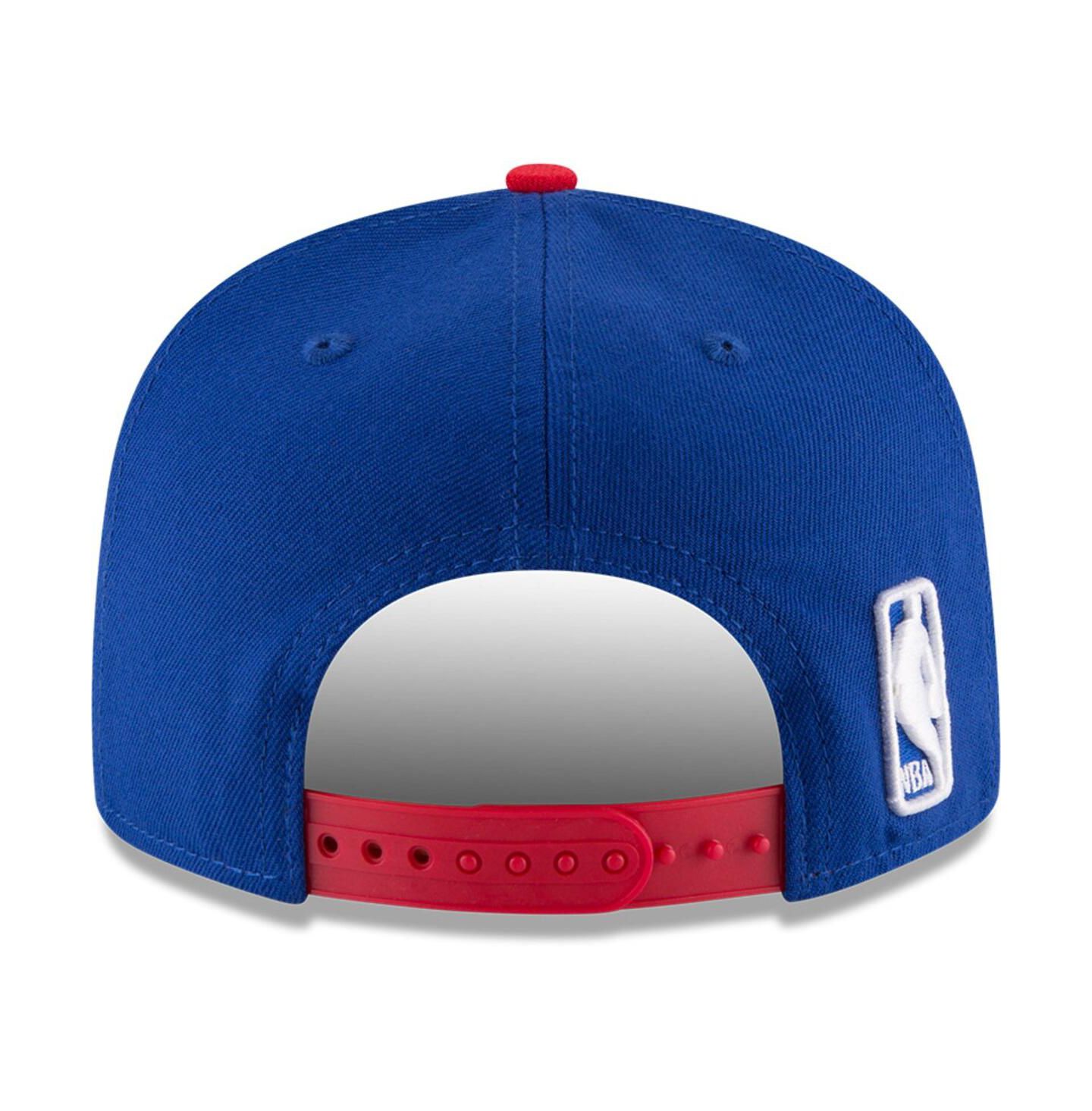 Мужская кепка New Era Royal/Red Philadelphia 76ers 2-Tone 9fifty Adjustable Snapback Hat — фото 2