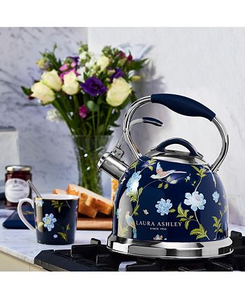 Laura Ashley 10-Cup Navy Stove Top Kettle - Macy's