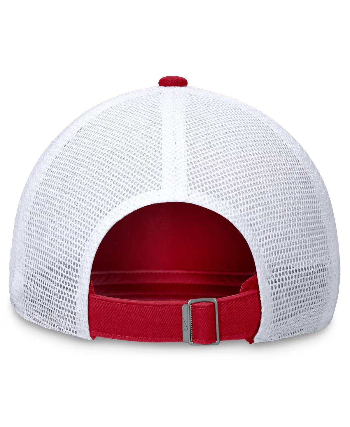Nike Men's Red St. Louis Cardinals Evergreen Wordmark Trucker Adjustable Hat In Gyredwhite