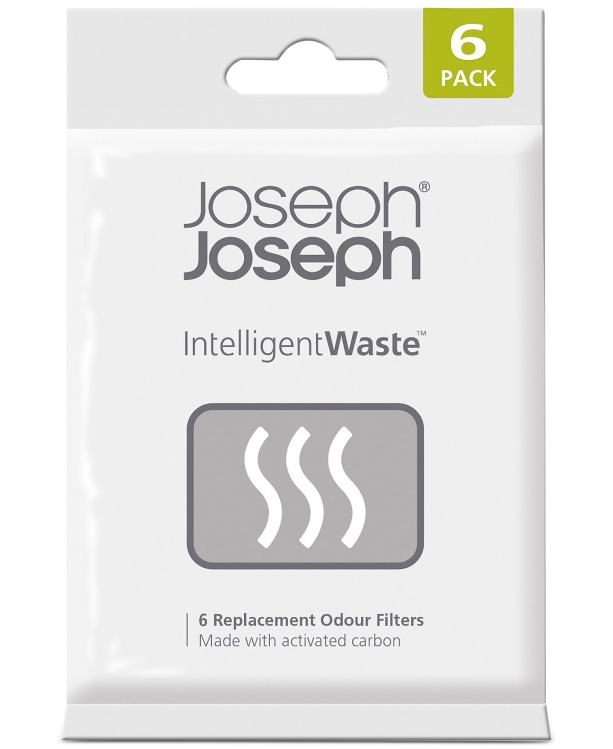 Shop Joseph Joseph 6-pk. Intelligentwaste Waste Can Odor Filters In Black