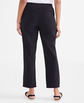 Women's Mid-Rise Pull On Straight-Leg Ankle Pants, Created for Macy's 