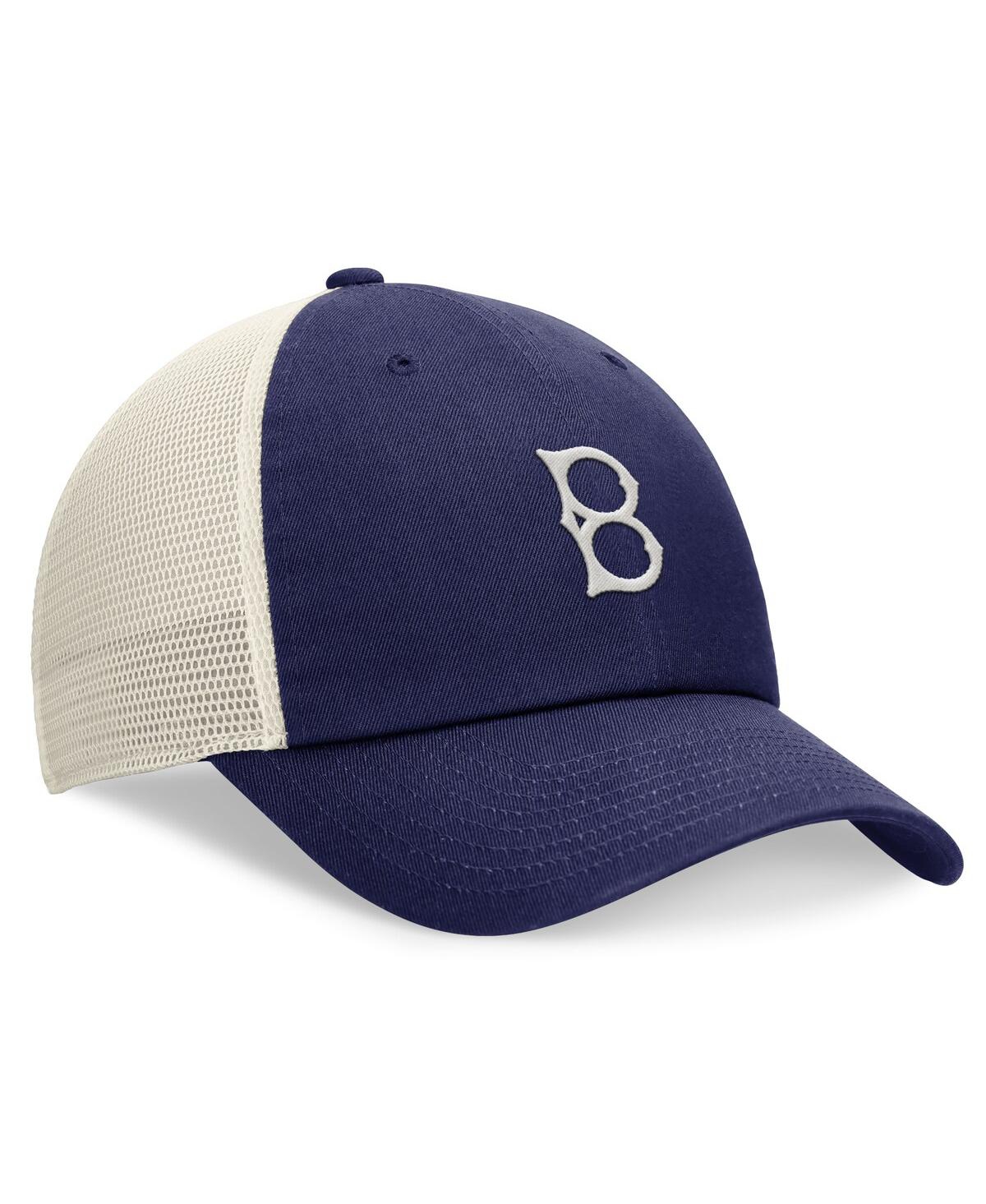 Shop Nike Men's Royal Brooklyn Dodgers Cooperstown Collection Rewind Club Trucker Adjustable Hat In Loyallight